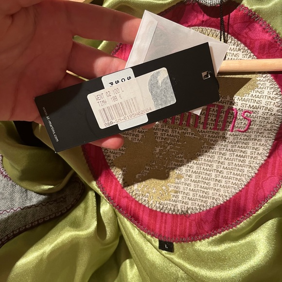 Velvet Detailed St. Martins Designer Blazer - Picture 5 of 7